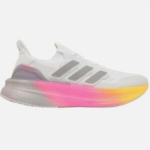 adidas Men’s White Running Shoes with Pink and Yellow Gradient Midsole